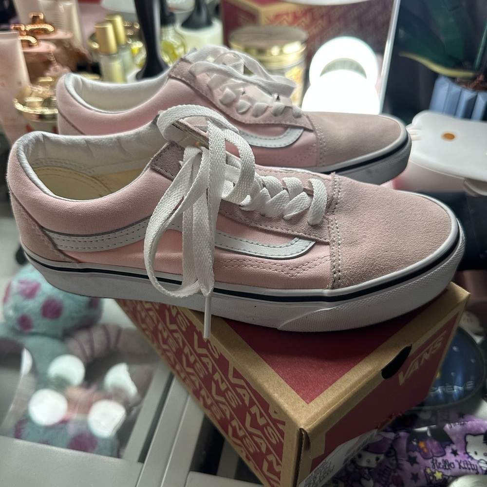 old skool pink vans